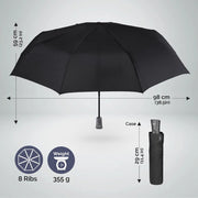 Ombrello pieghevole Apri e Chiudi Antivento Perletti Technology