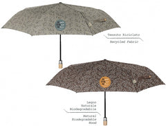 Ombrello donna mini automatico fantasia rametti Perletti Green