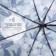 Ombrello donna mini automatico fantasia tulipaniPerlettiGreen