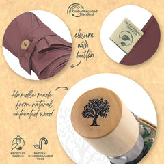 Ombrello donna mini automatico fantasia tulipaniPerlettiGreen